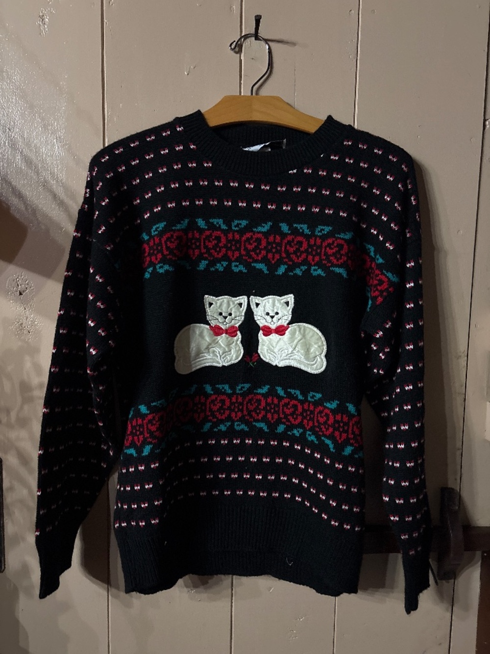 Vintage Cat Sweater, Jennifer Adams, est medium